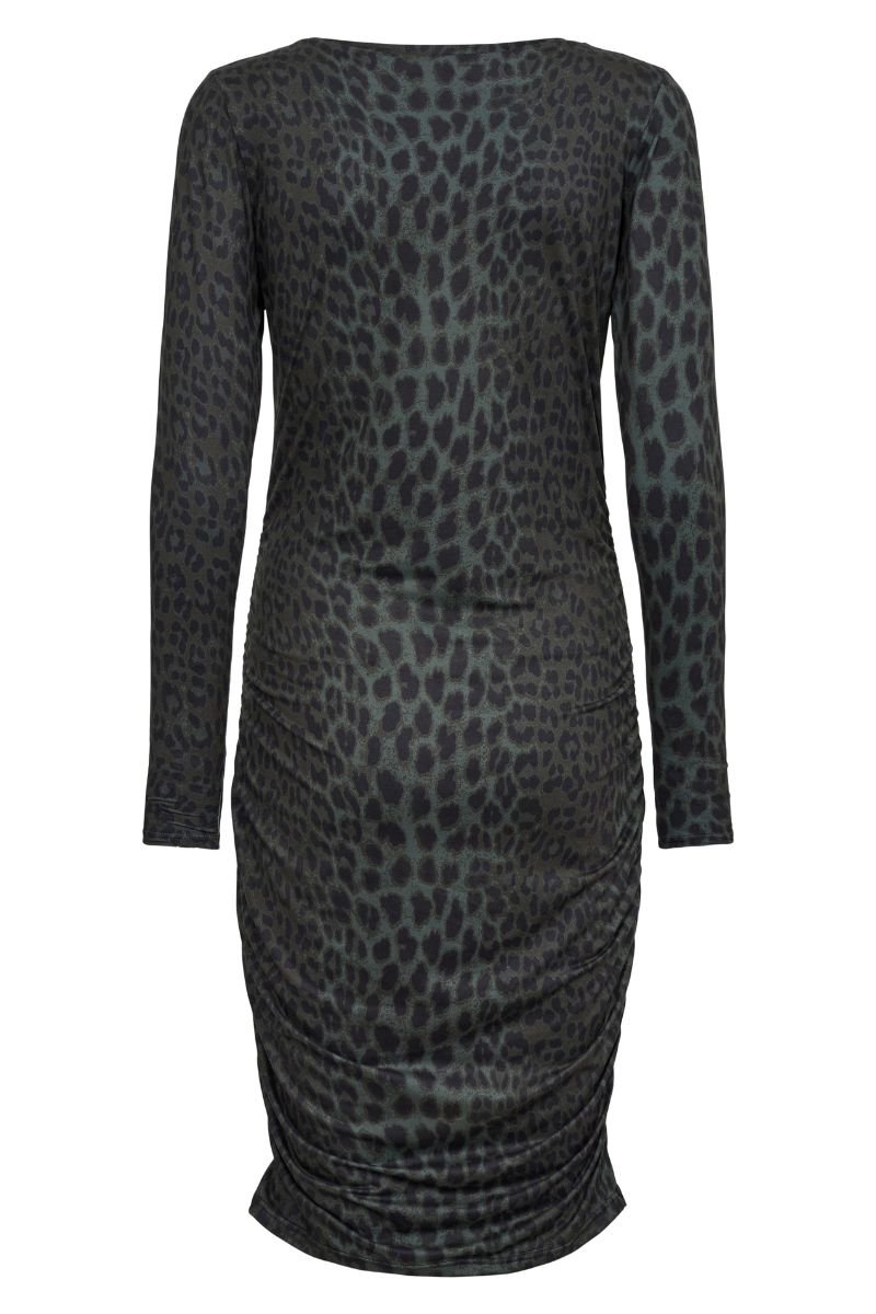 Alma Long Dress | Dark Army Leo | Kjole fra Liberté