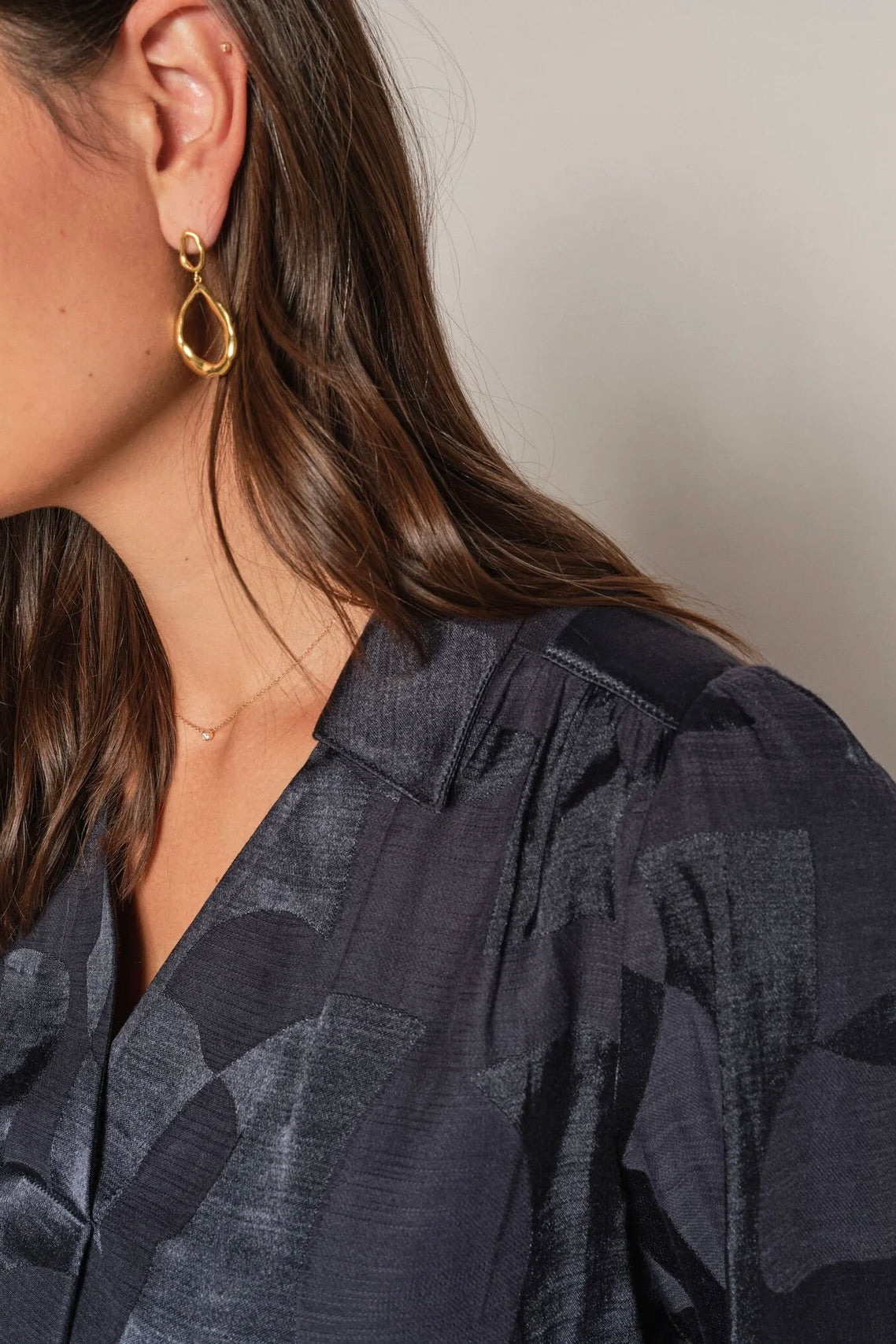 Aldo Baubles Jacq Blouse | Salute Navy | Bluse fra Mos Mosh