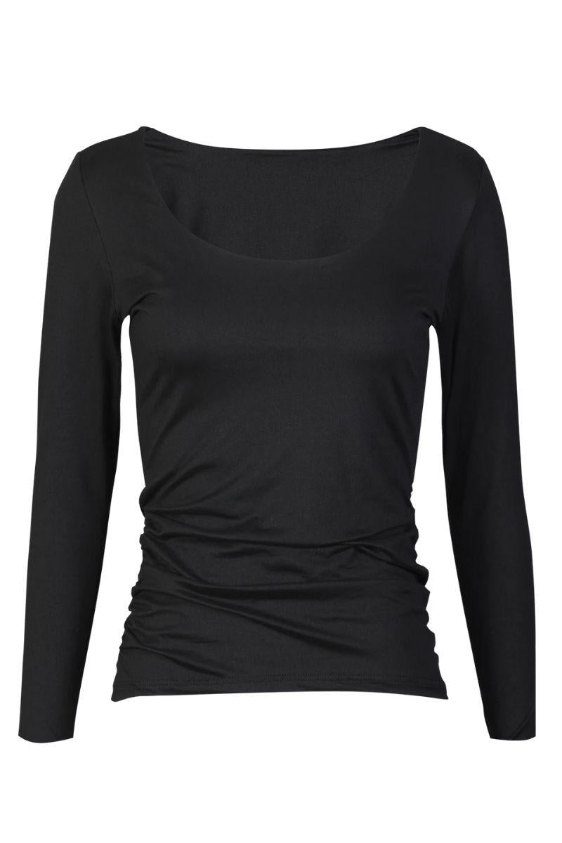 Alma Ls Turn Top | Black | Top fra Liberté