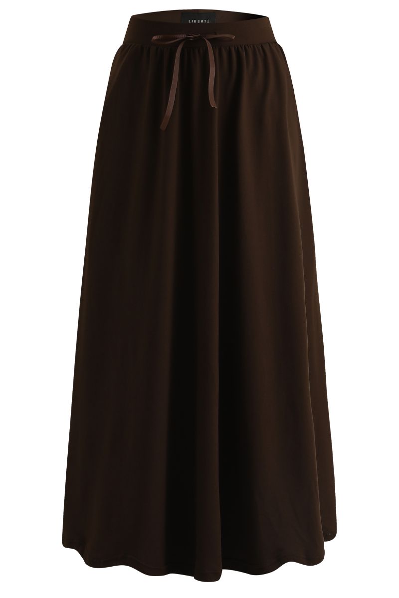 Alma Loose Skirt | Mocca | Nederdel fra Liberté
