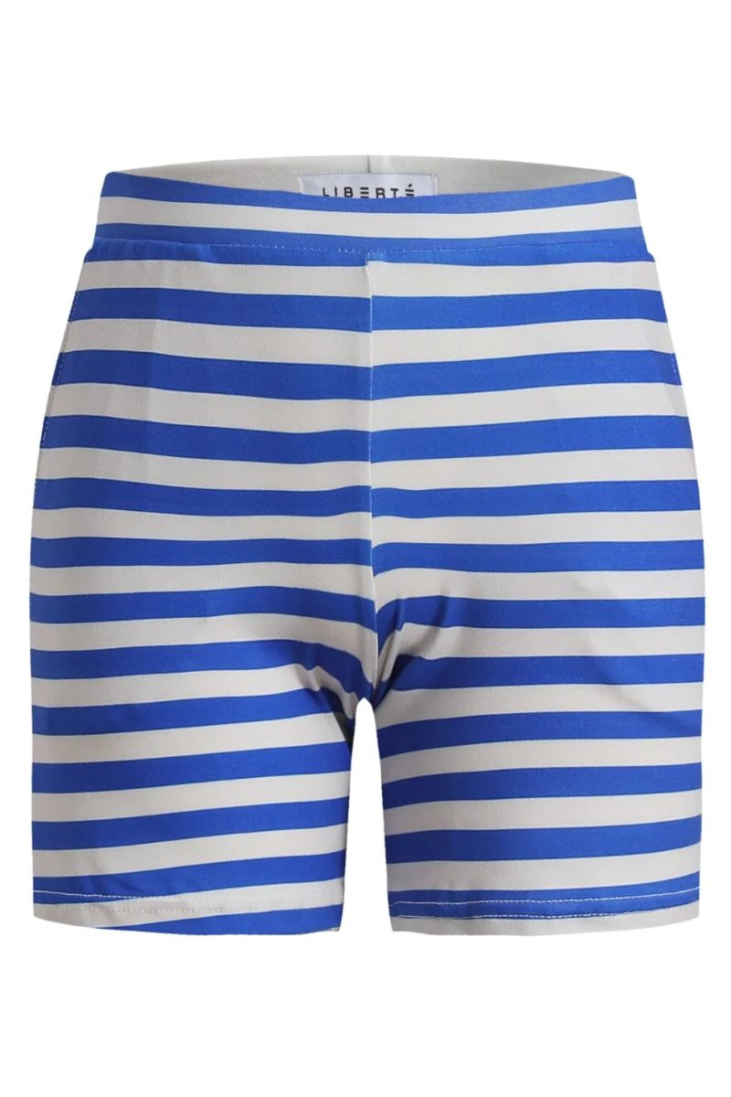 Alma Shorts (Kids) | Stripe Ivory Cobolt | Shorts fra Liberté Ami