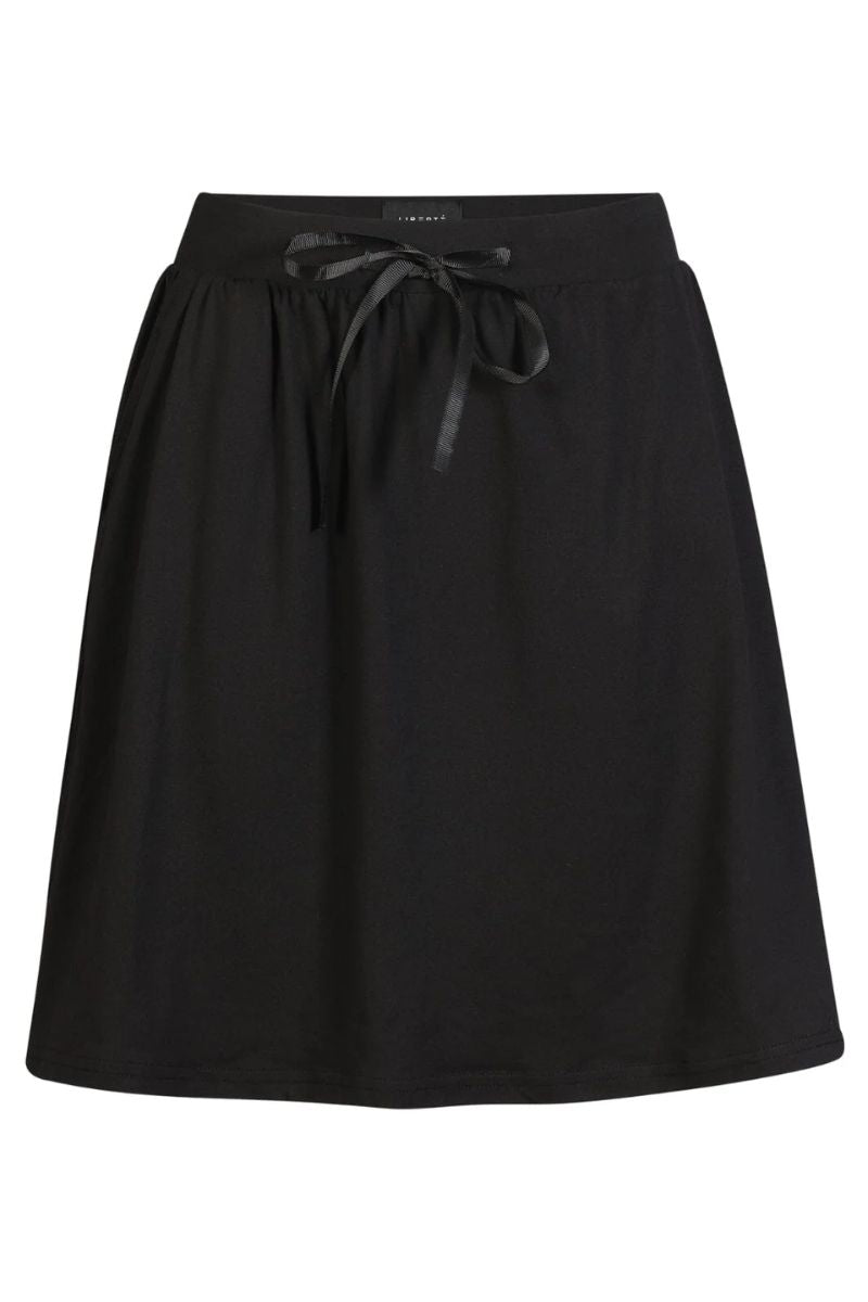 Alma Short Loose Skirt | Black | Nederdel fra Liberté