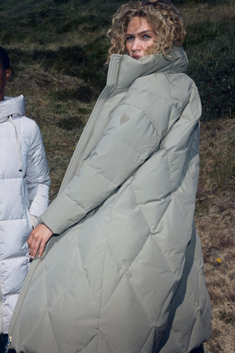 Ahla Long Down Jacket | Mermaid | Jakke fra Mos Mosh