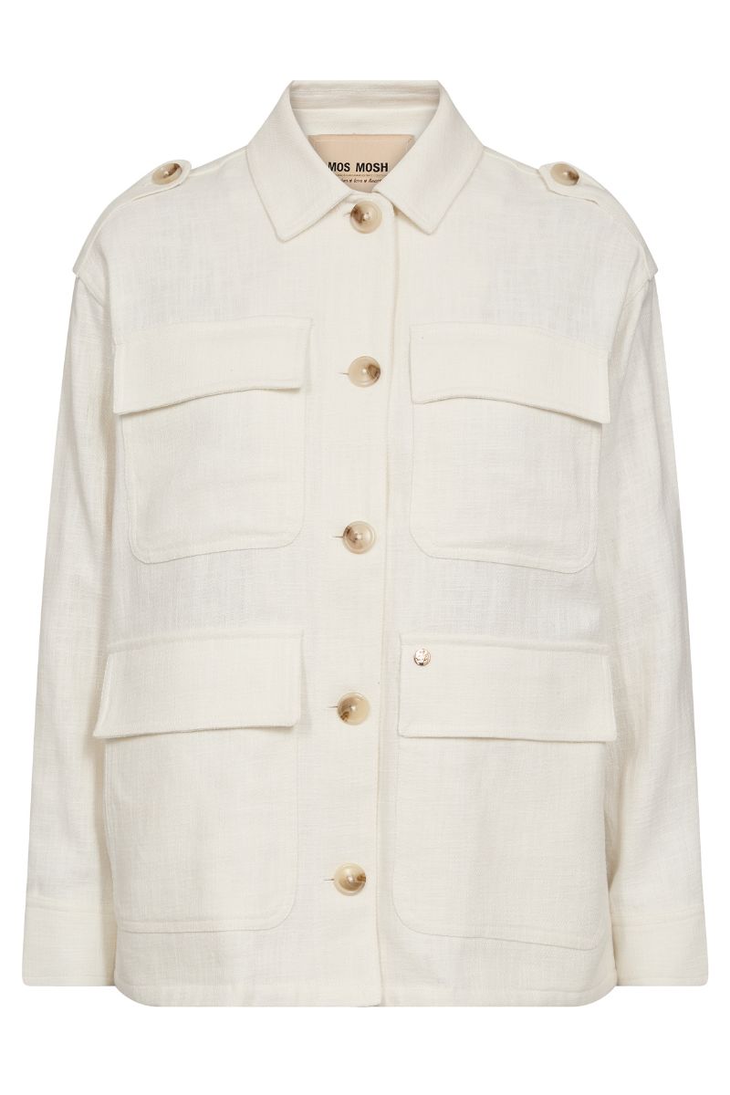 Alfea Ramie Jacket | Ecru | Jakke fra Mos Mosh