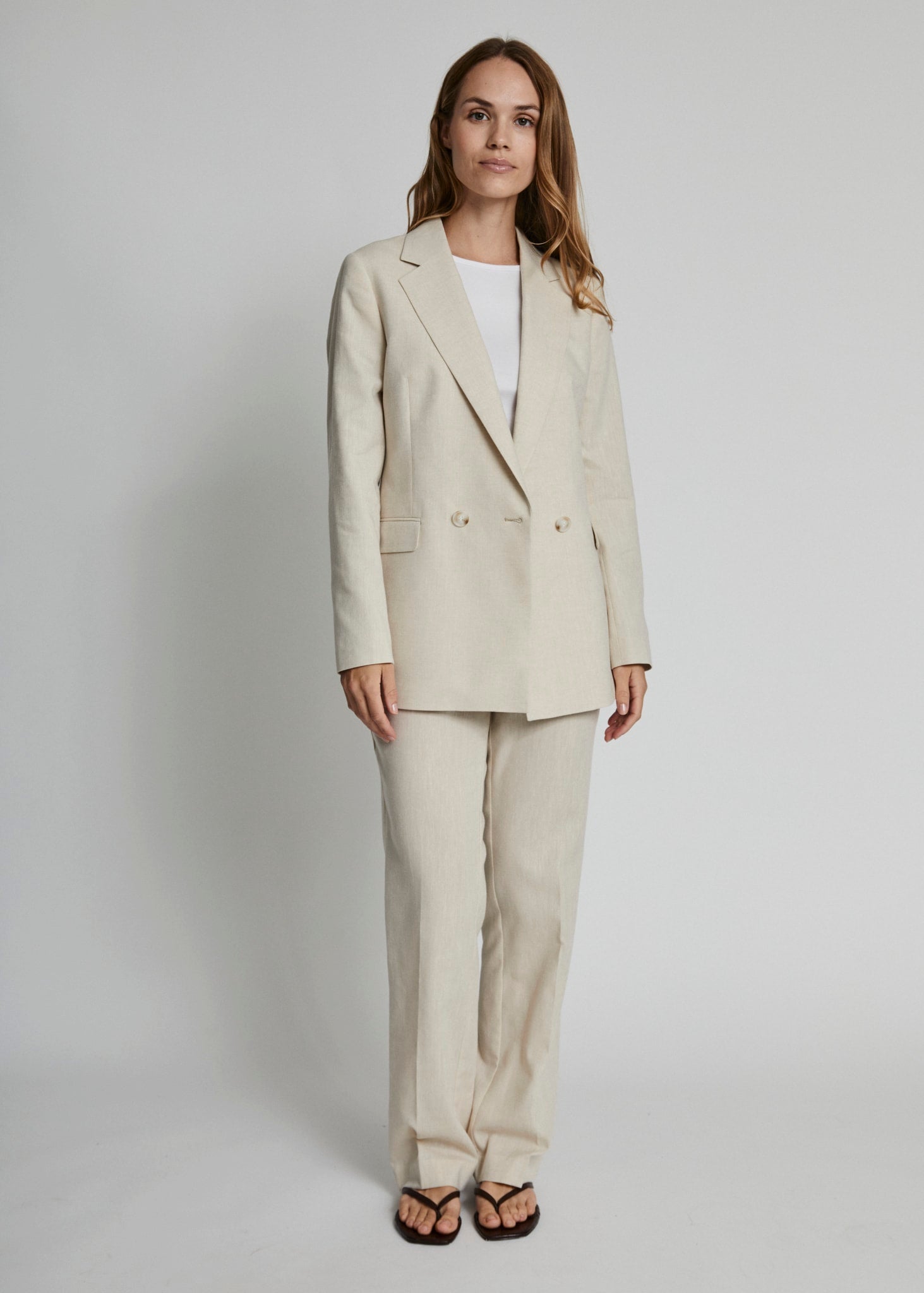 BS AMALIA BLAZER – SAND | TRENDY CHIC OVERSIZED BLAZER FOR DAME