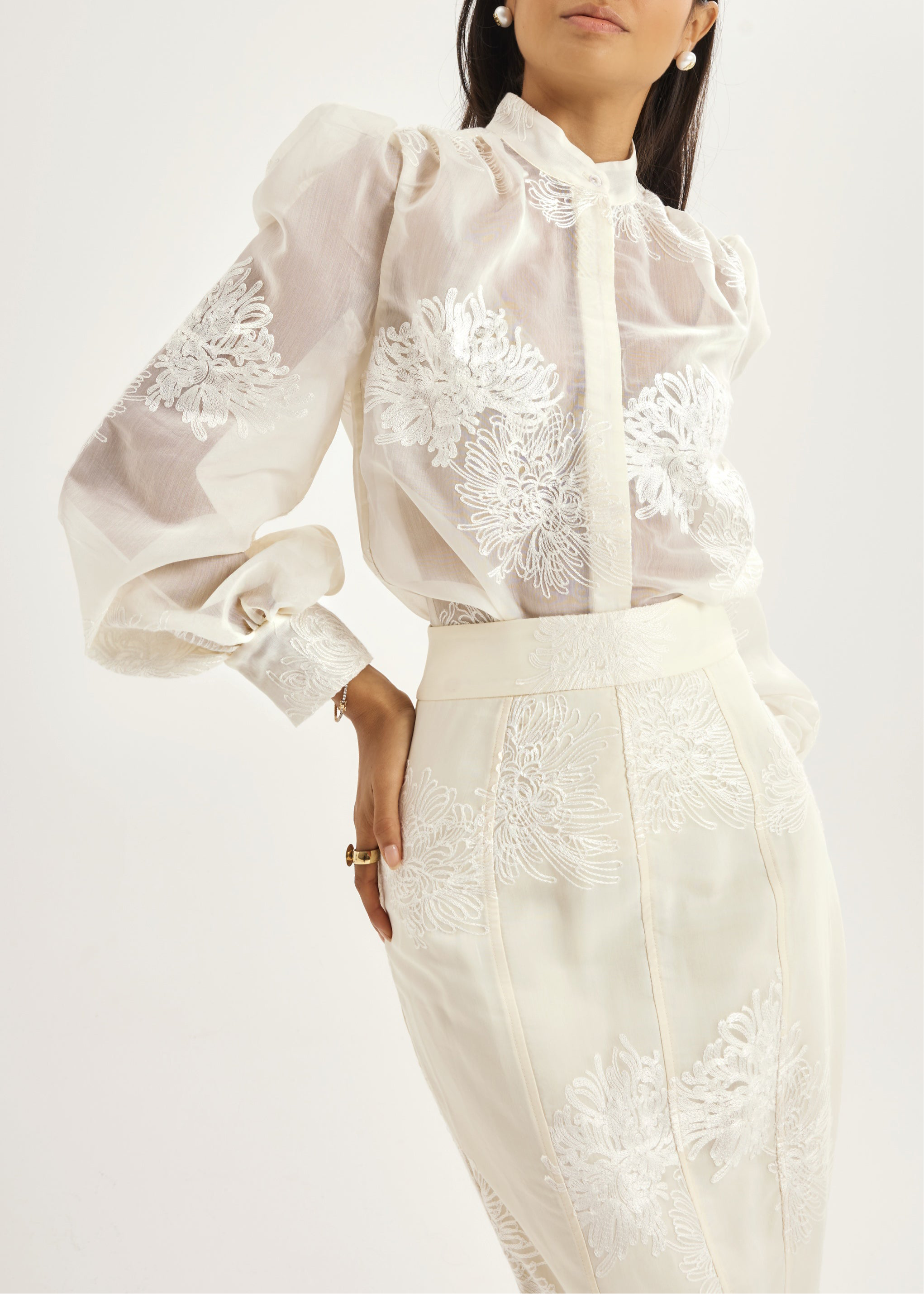 Sophia Brodert Bluse | French Vanilla