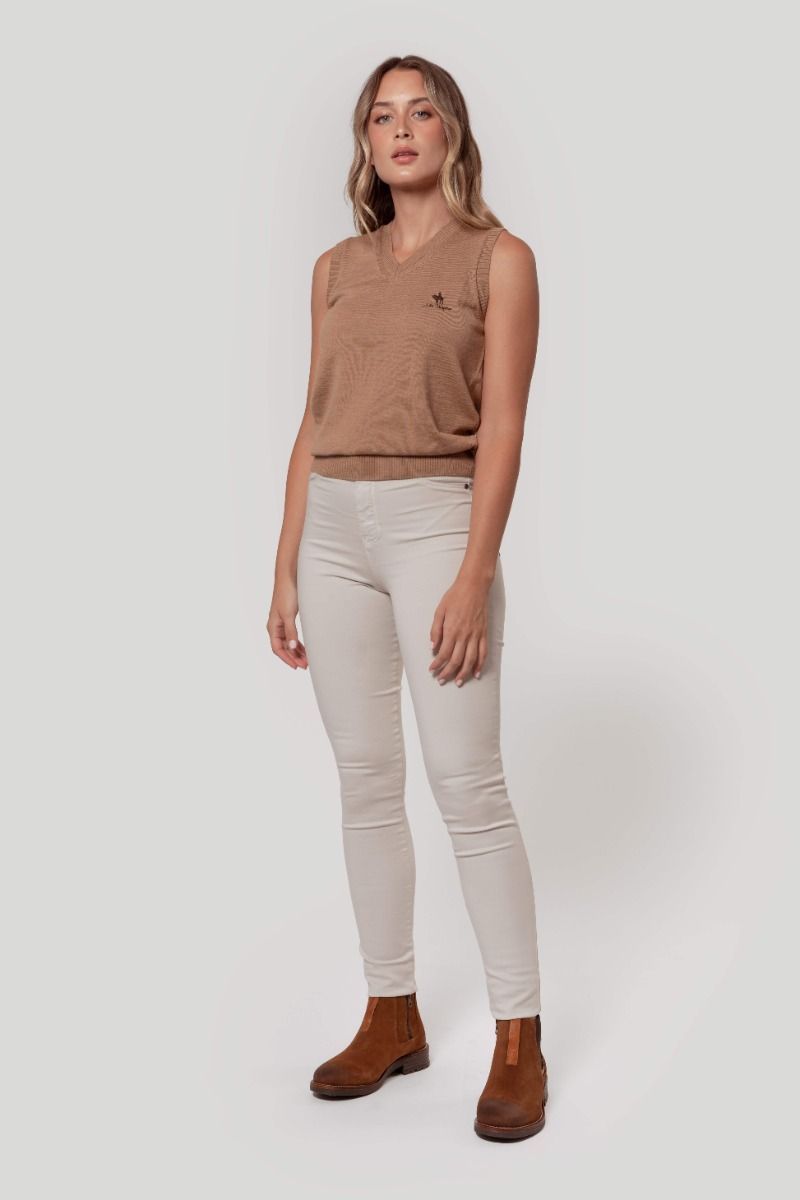 HØY MIDJEBUKSE – BEIGE | TRENDY CHIC HØYMIJE LOUNGEBUKSE