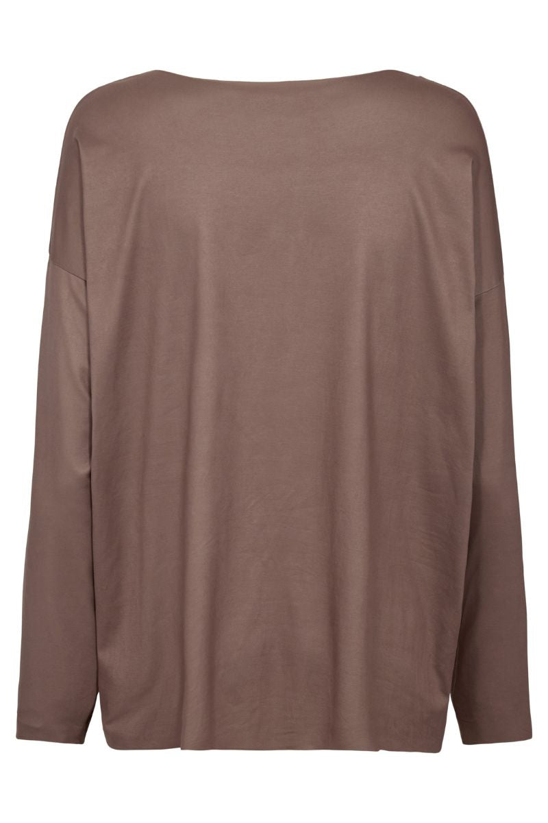 Alma Ls Top | Light Fossil | Bluse fra Liberté