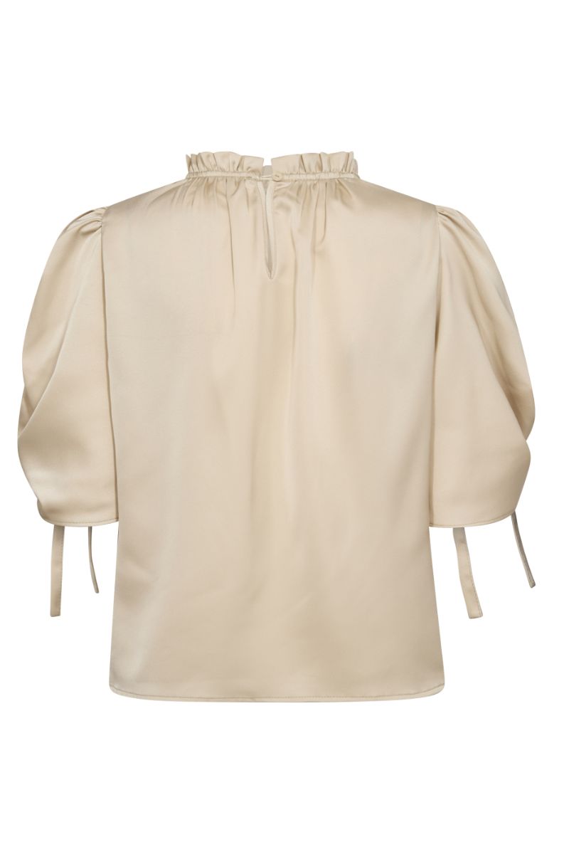 Adna Puff SS Blouse 35690 | Bone | Top fra Co'couture