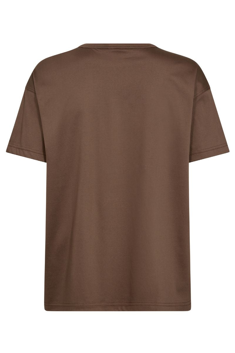 Aina O-SS Tee | Chocolate Chip | T-shirt fra Mos Mosh