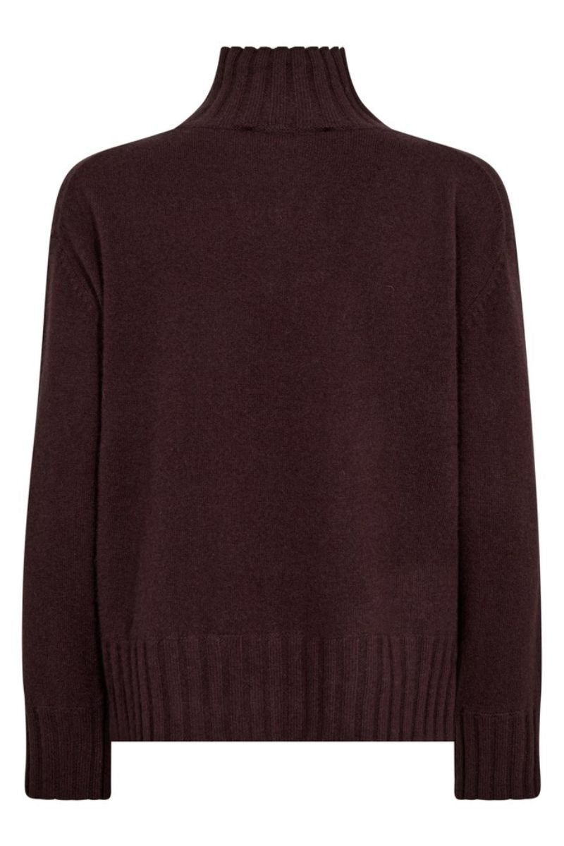 Aima Cashmere Highneck Knit | Fudge | Strik fra Mos Mosh