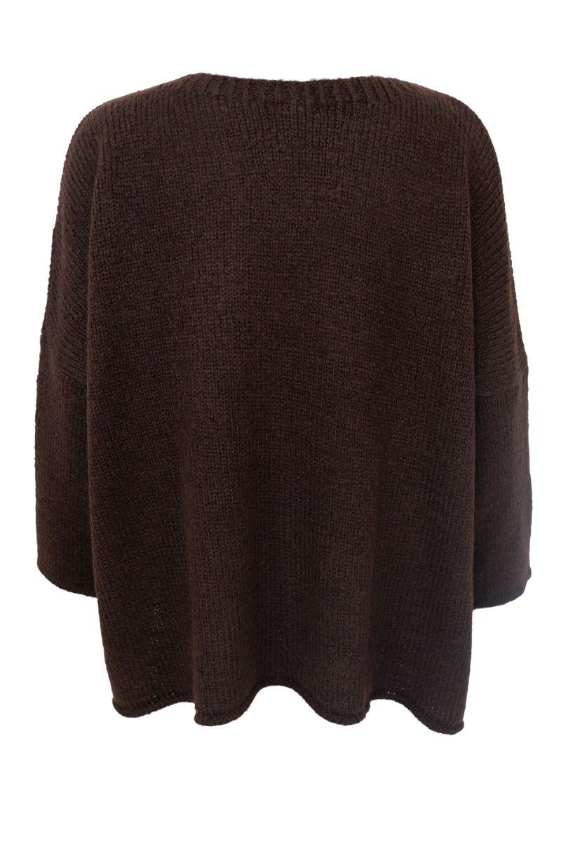 Alessia Knit Jumper | Coffee | Strik fra Black Colour
