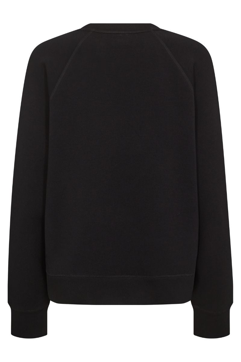 Abello O-LS Basic Sweatshirt | Black | Sweats fra Mos Mosh