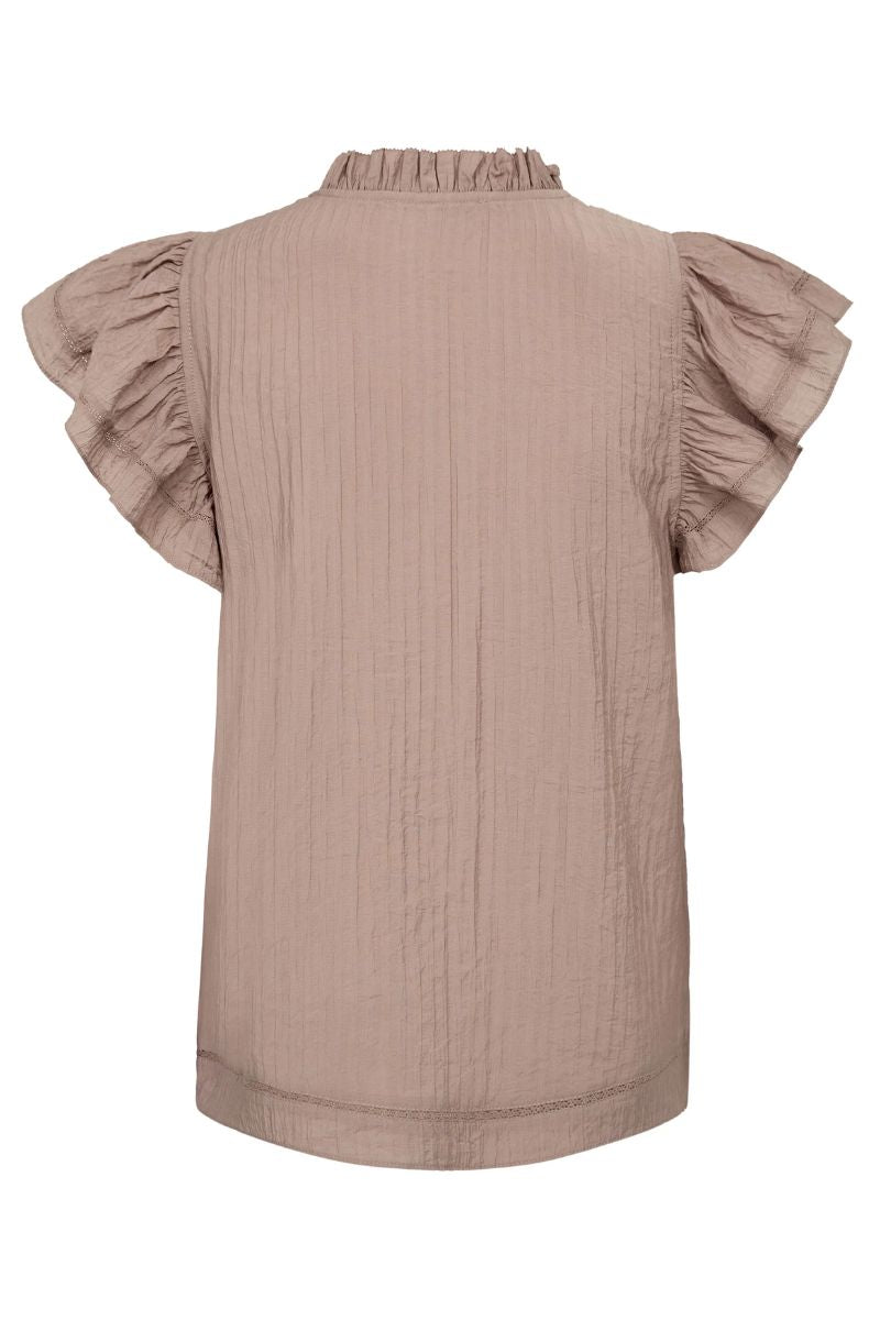 Alisa Lace Top 35847 | Walnut | Top fra Co'couture