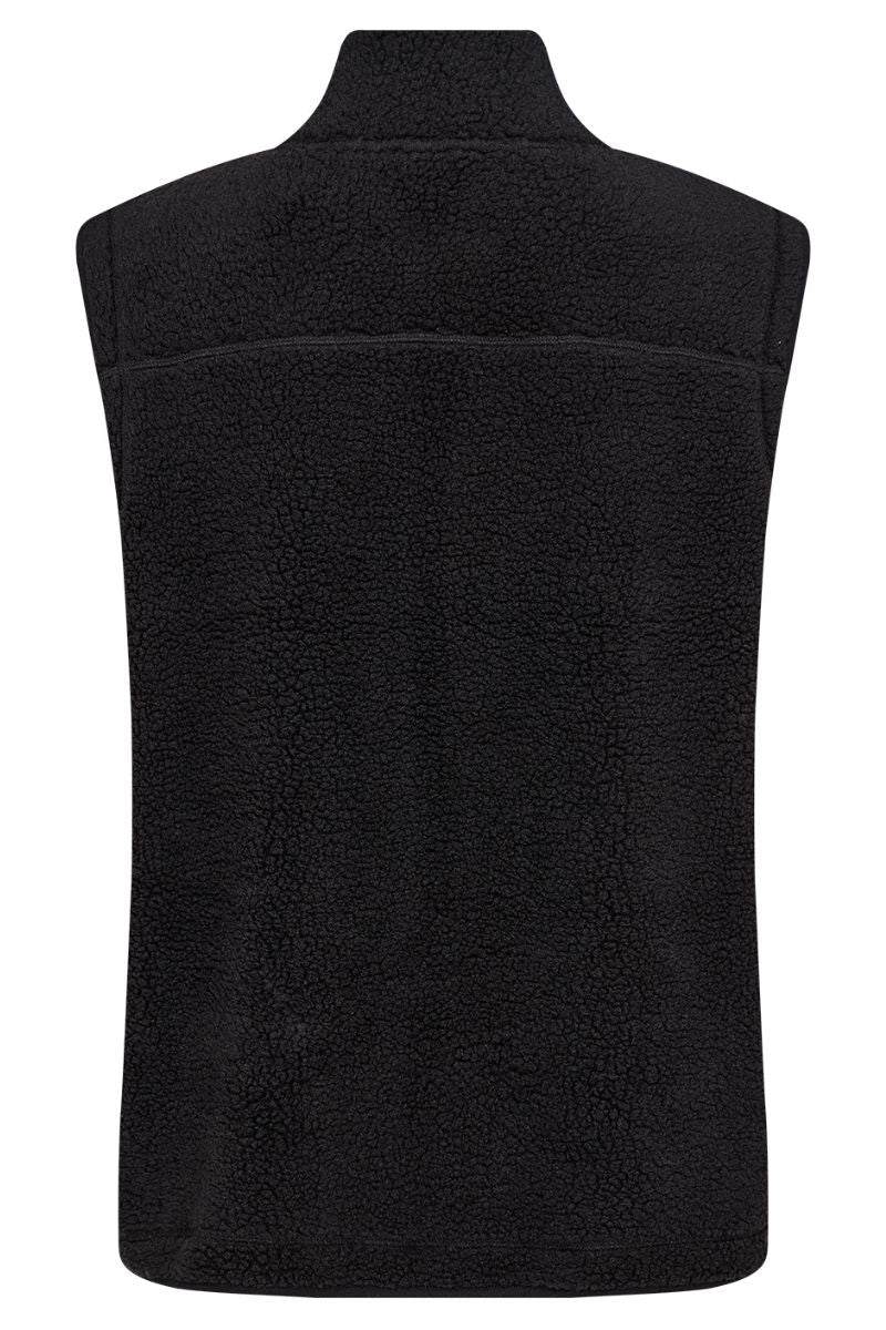 Ada Waistcoat | Sort | Teddy vest fra French Laundry