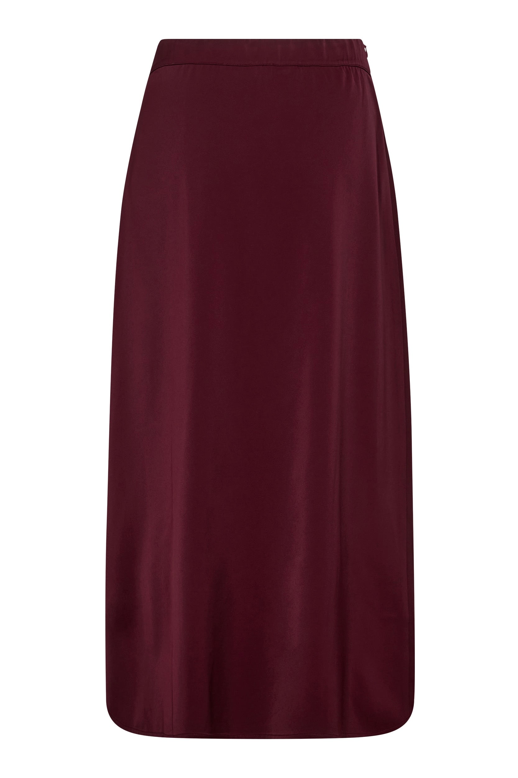Adna Sateen Skirt 34164 | Burgundy | Nederdel fra Co'couture