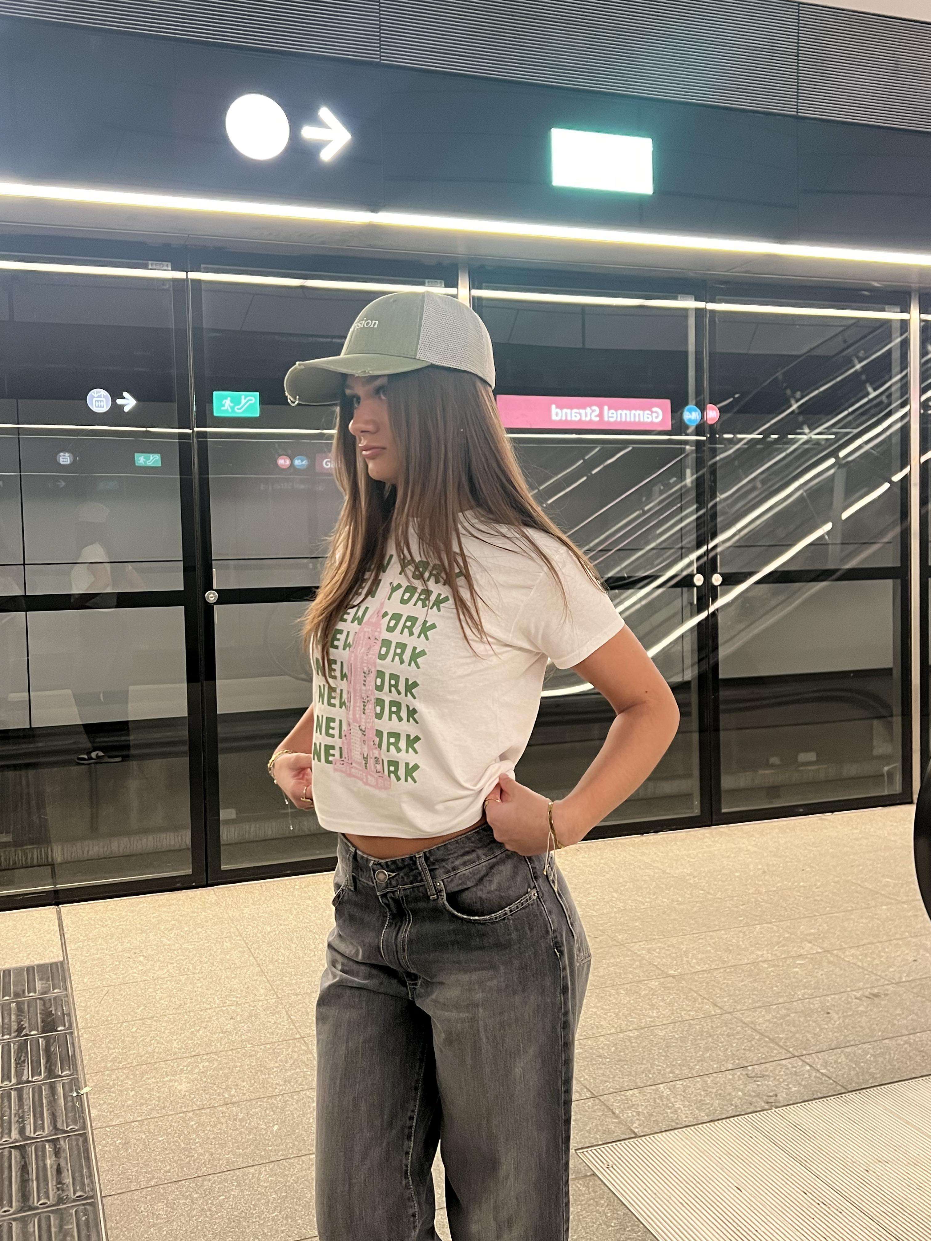 "Empire New york" baby tee - white