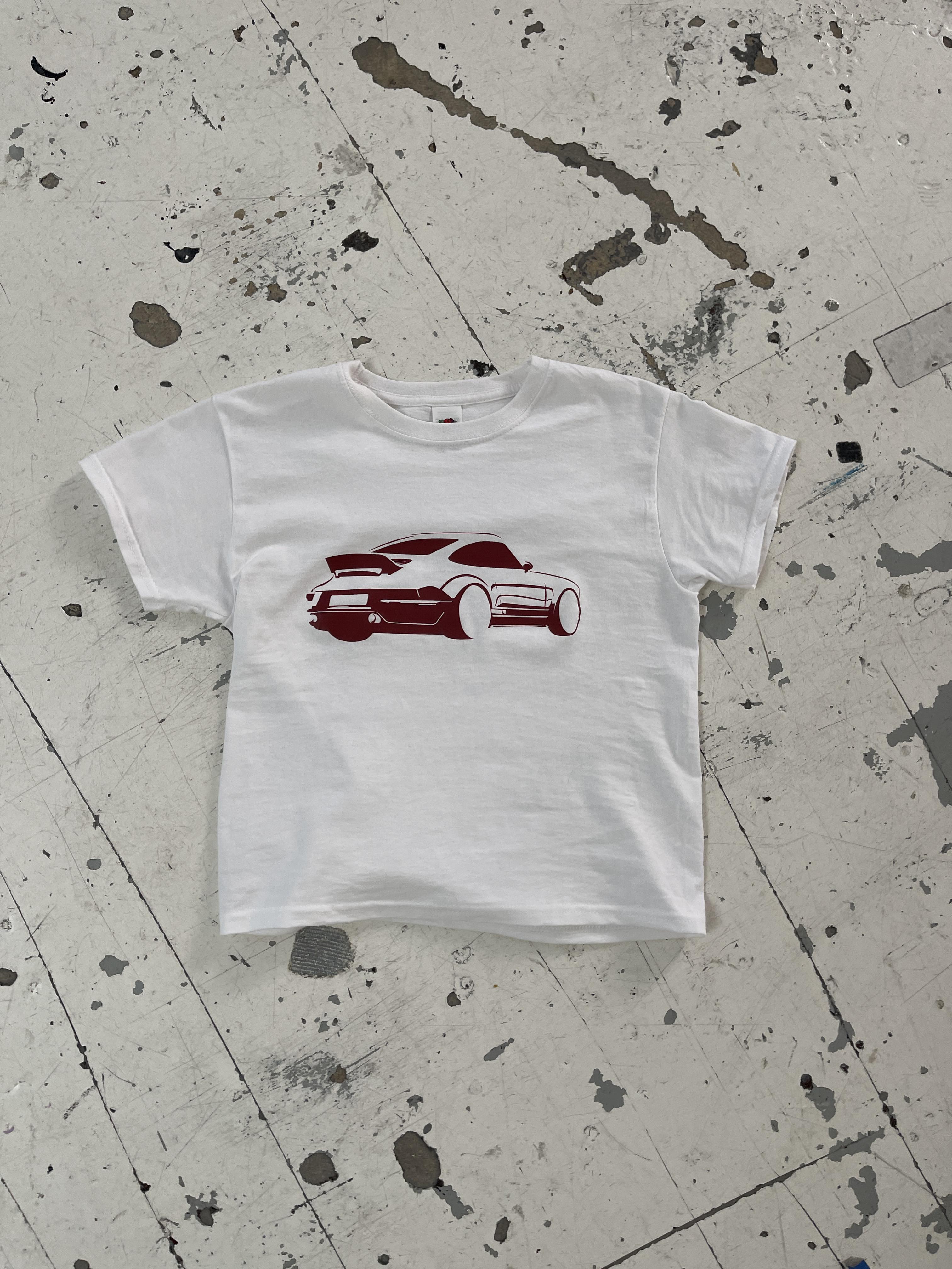 "Car" baby tee - White