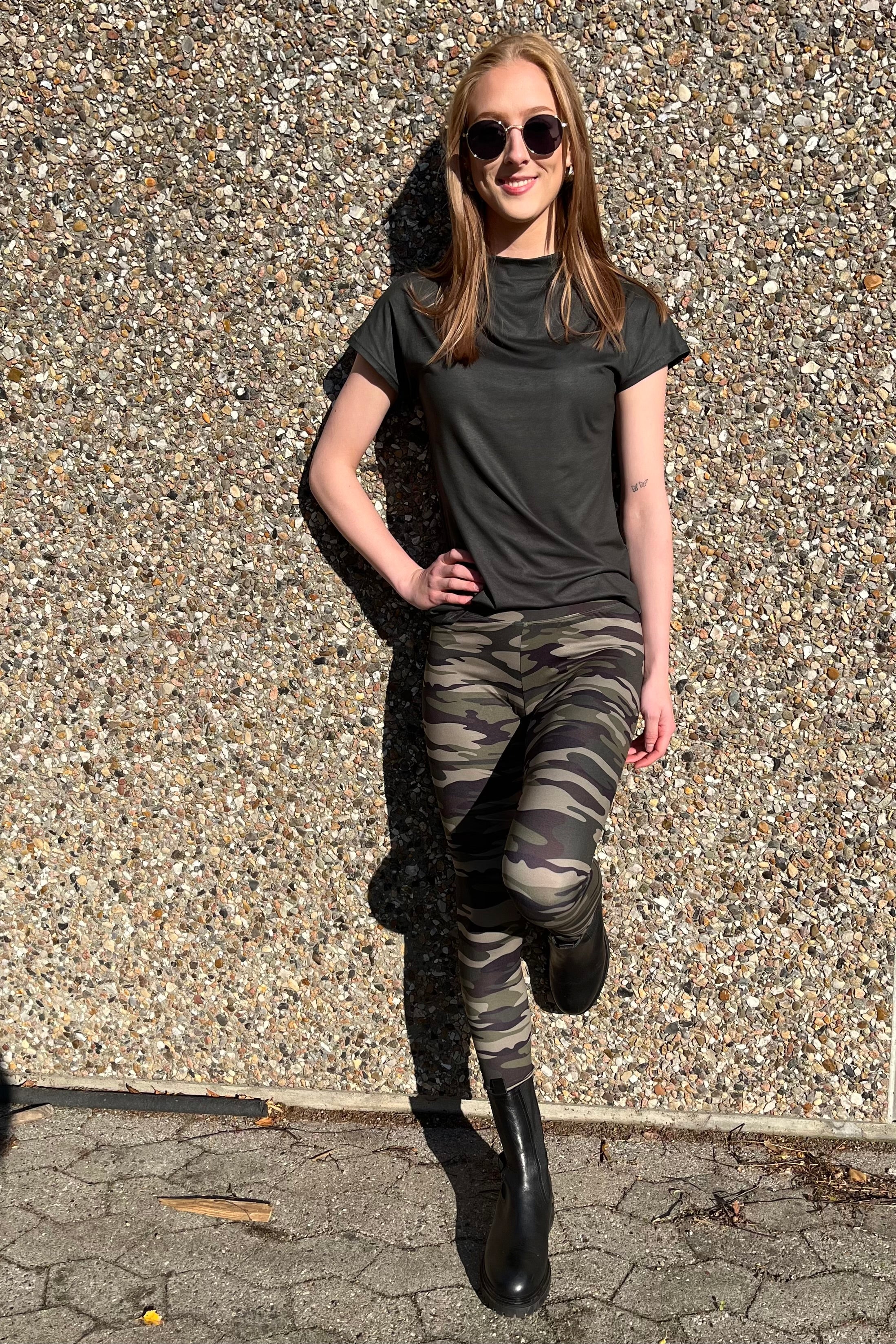 Alma Legging | Dusty Camo | Leggings fra Liberté