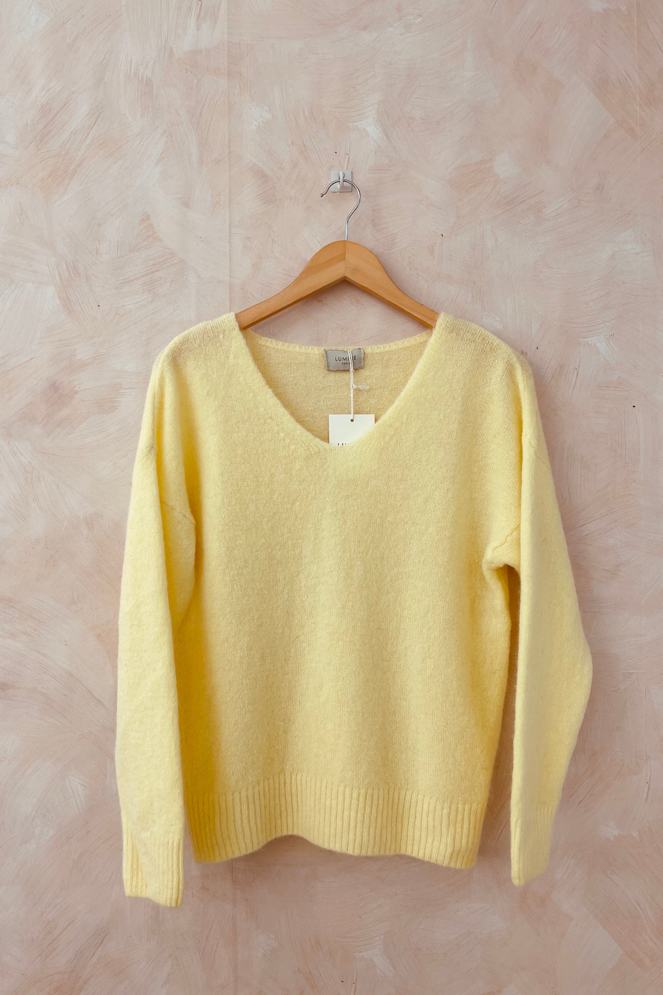 Allie Alpaca knit | Yellow | Strik fra Atelier C