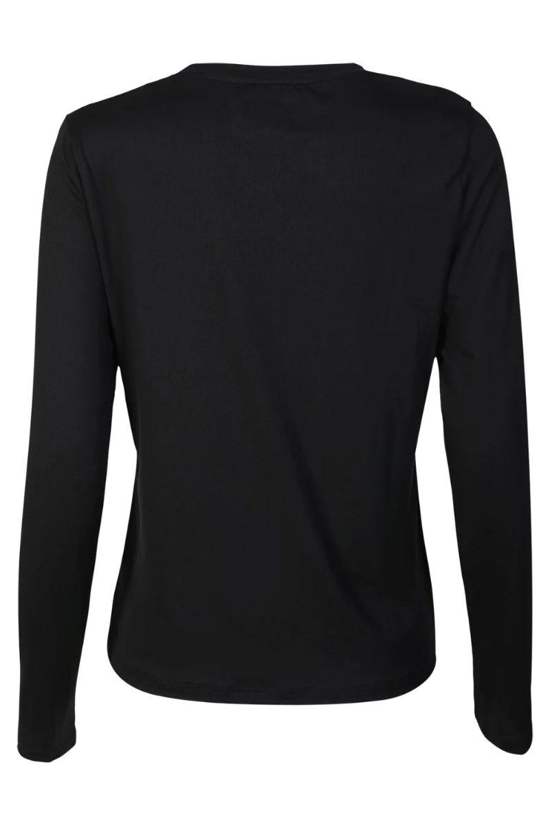 Alma Ls Twist Tshirt | Black | T-Shirt fra Liberté