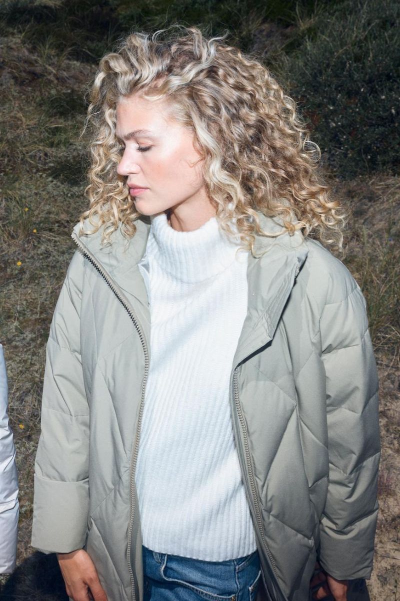 Ahla Long Down Jacket | Mermaid | Jakke fra Mos Mosh