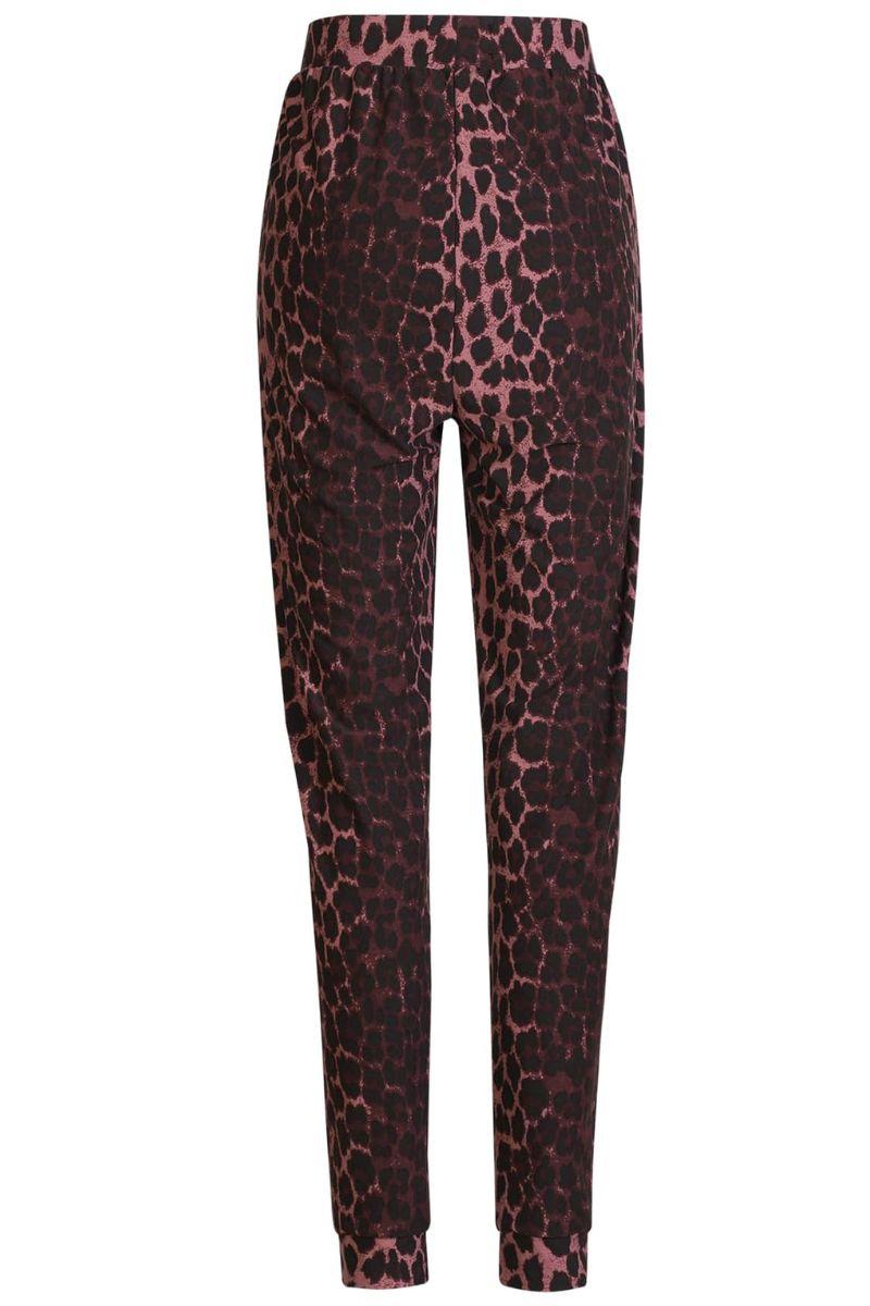 Alma Pants | Bordeaux Lux Leo | Bukser fra Liberté