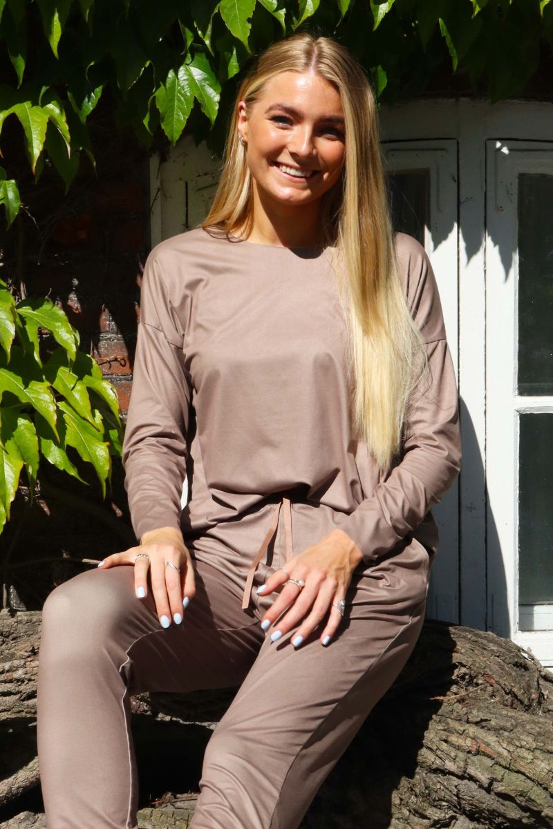 Alma Ls Top | Light Fossil | Bluse fra Liberté