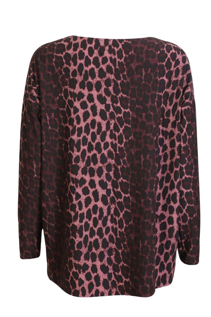 Alma Ls Top | Bordeaux Lux Leo | Top fra Liberté