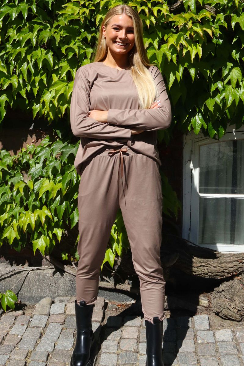 Alma Ls Top | Light Fossil | Bluse fra Liberté