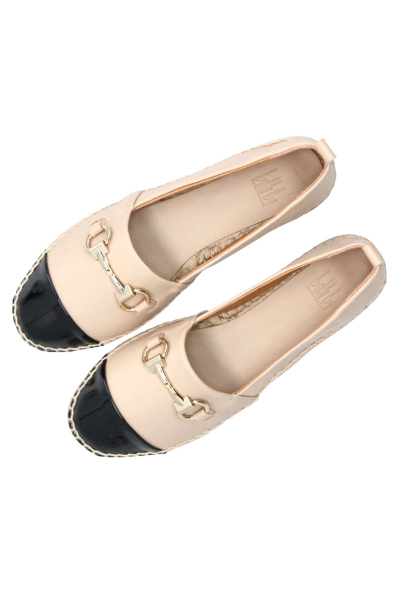 A2099 | Black patent/beige nappa | Sandaler fra Billi bi