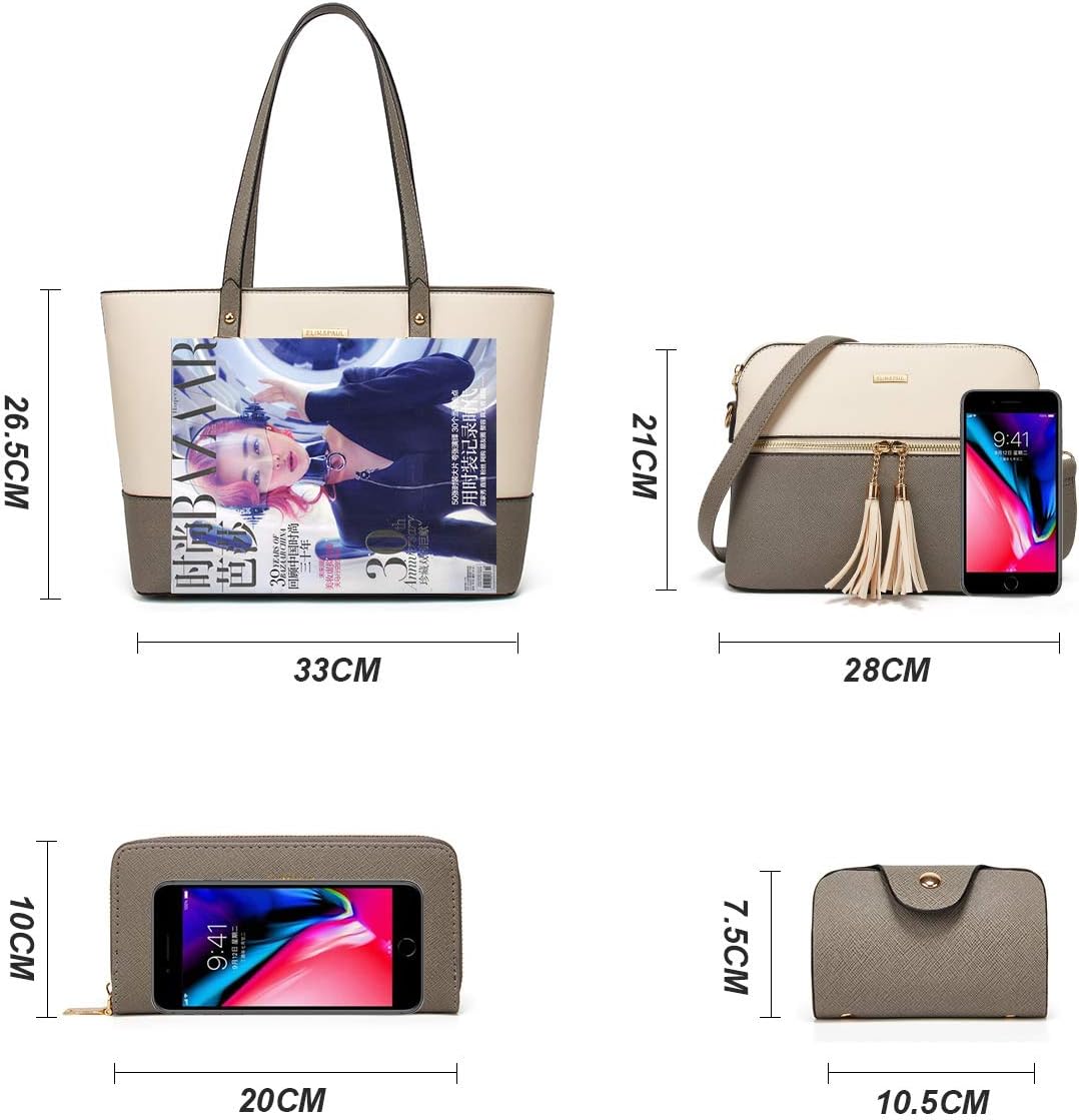 VESKE-SETT FOR DAMER – ELEGANT & FUNKSJONELL | TRENDY HÅNDVESKE & CROSSBODY KOMBO