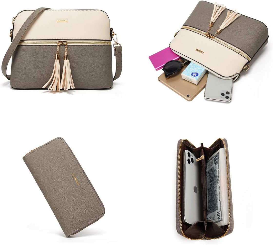VESKE-SETT FOR DAMER – ELEGANT & FUNKSJONELL | TRENDY HÅNDVESKE & CROSSBODY KOMBO