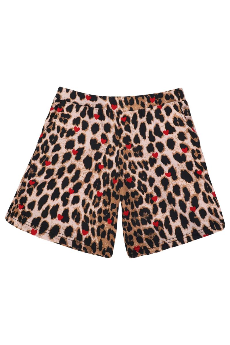 Alma Shorts (Kids) | Lux Leo Red Heart