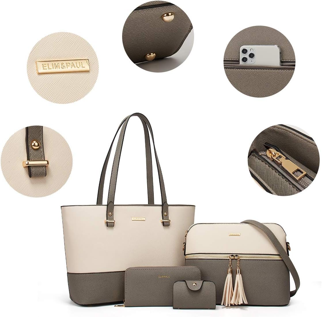 VESKE-SETT FOR DAMER – ELEGANT & FUNKSJONELL | TRENDY HÅNDVESKE & CROSSBODY KOMBO