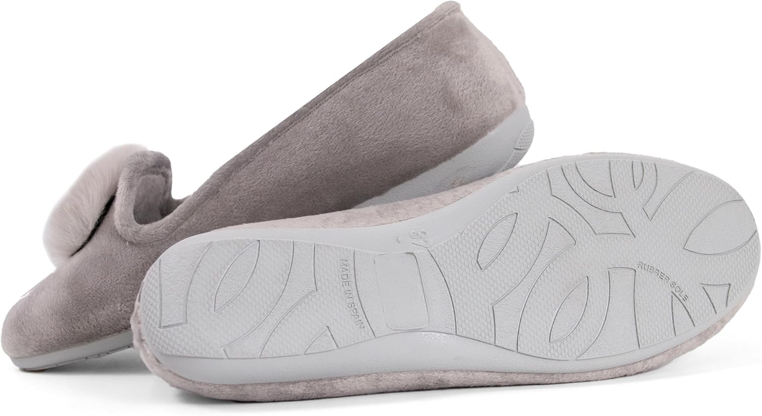 Ballerinaer i tekstil med fløyelsfôr | trendy chic comfy sko
