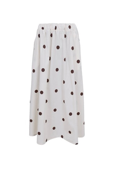 Abbie Skirt | Coffee Dot | Nederdel fra Black Colour