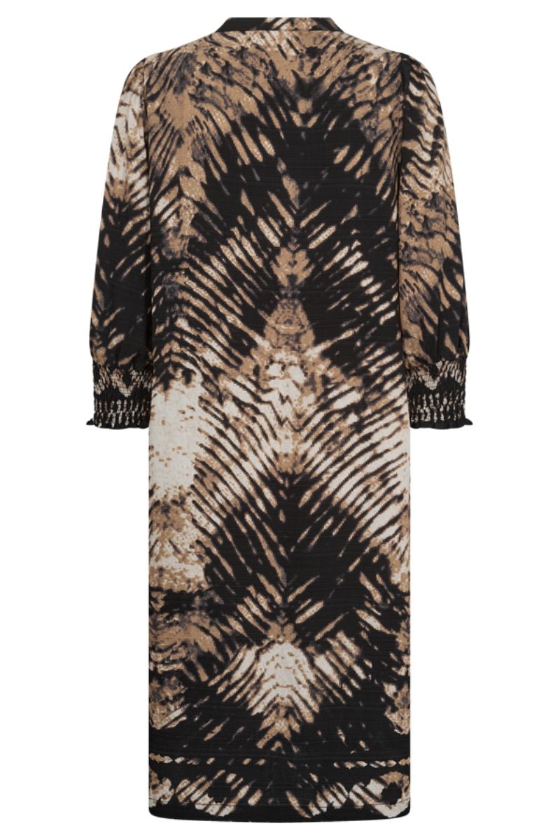 Aby Dress | Black w. Pumice Stone | Kjole fra Freequent