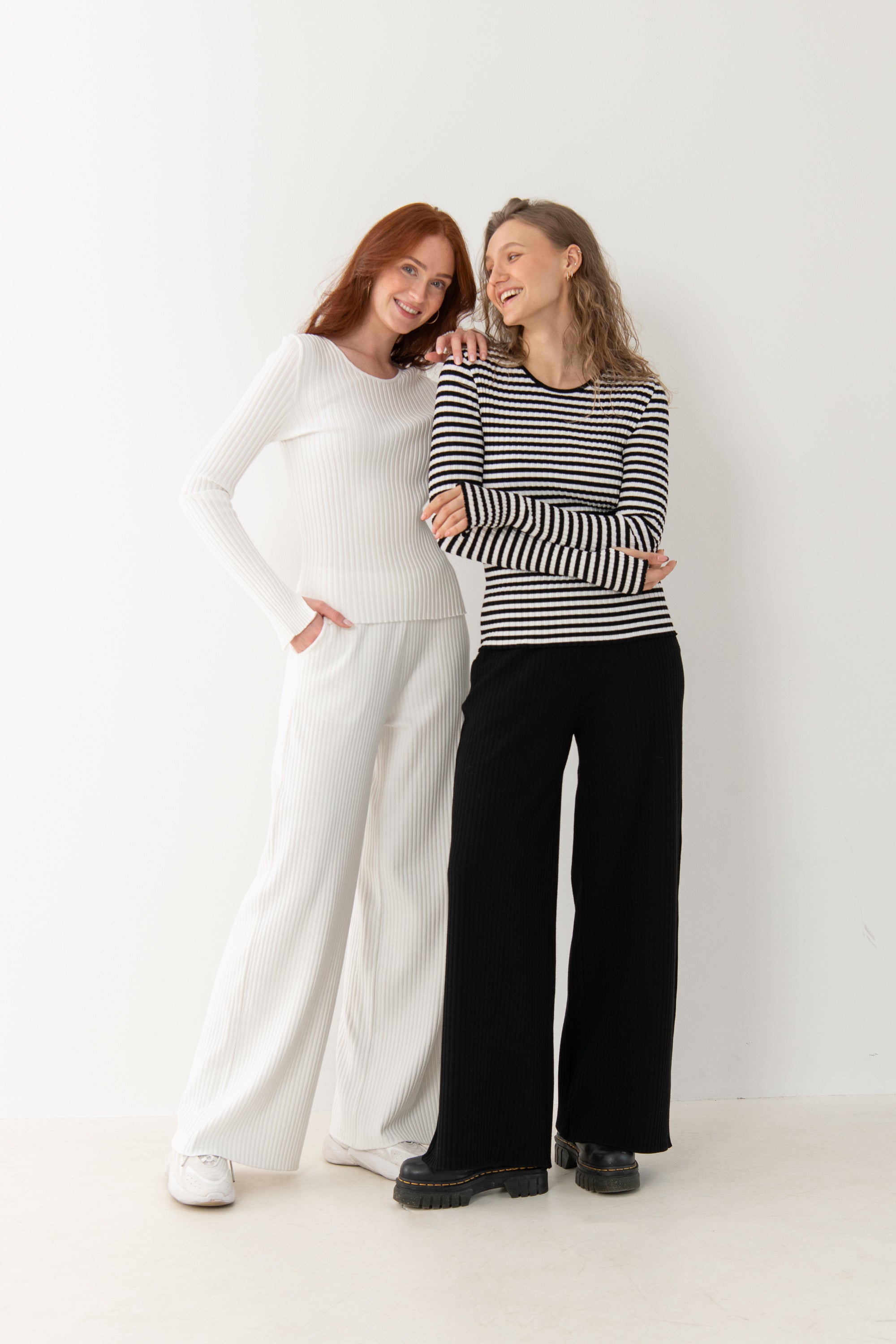 Vera & Brera Co-ord Svart / Stripet