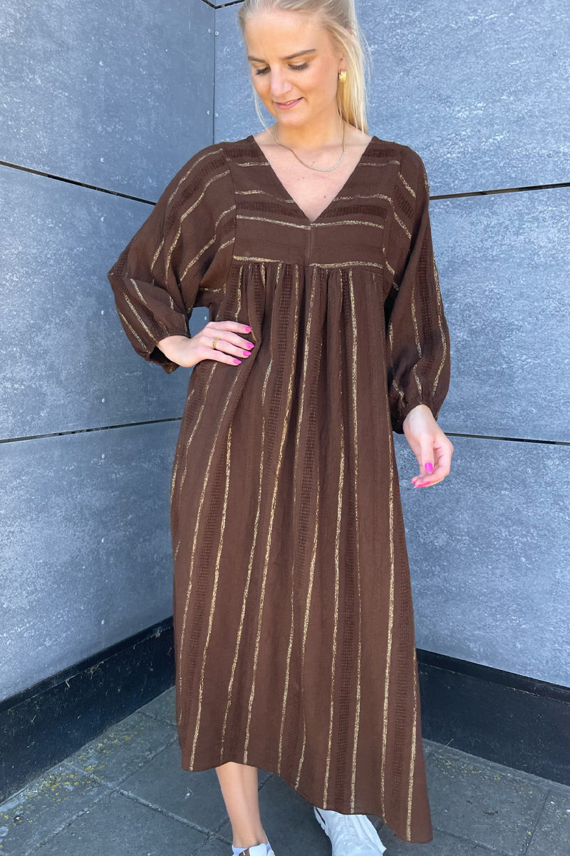 87152 Dress | Coffee | Kjole fra Marta du Chateau