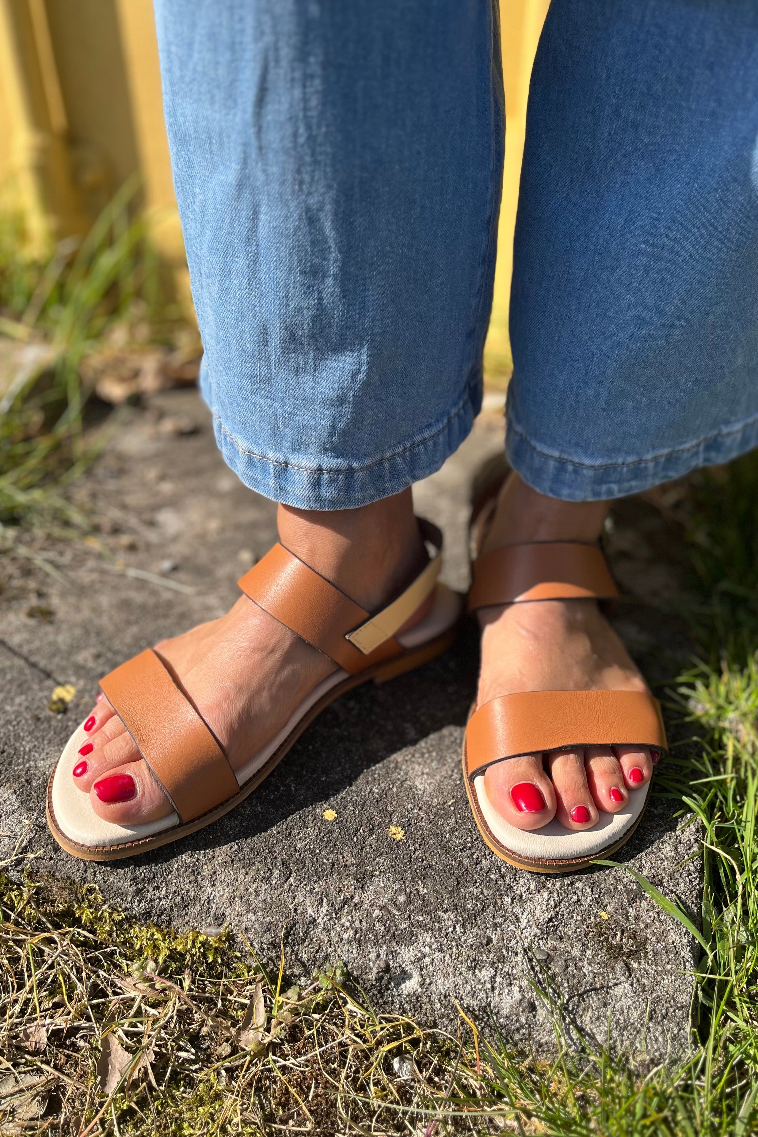 Agnes | Camel-amarillo | Sandaler fra Tim & Simonsen