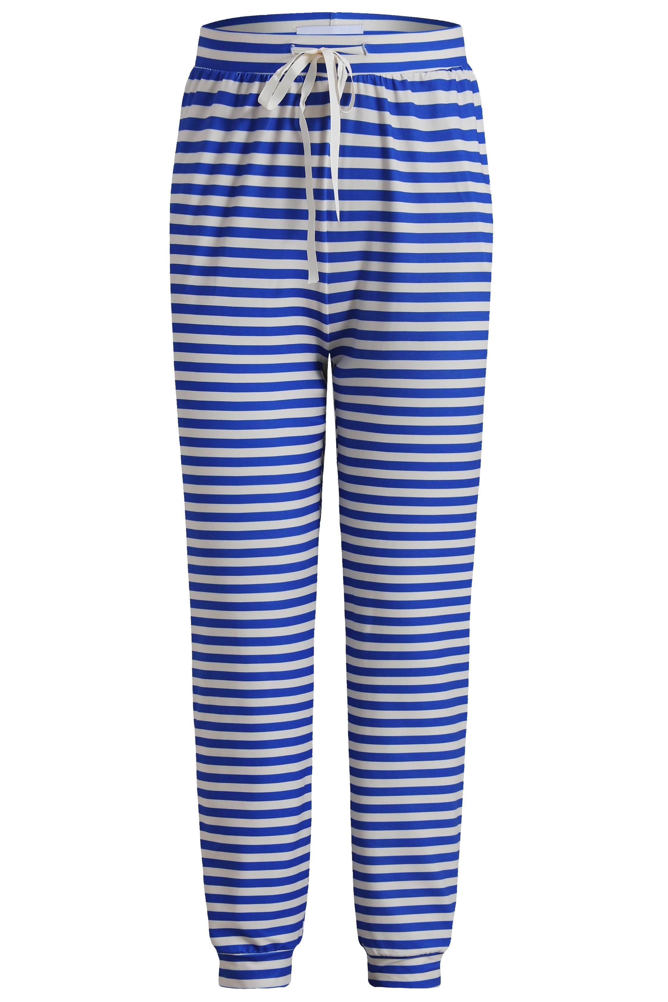 Alma Pants | Stripe Ivory Cobolt | Bukser fra Liberté