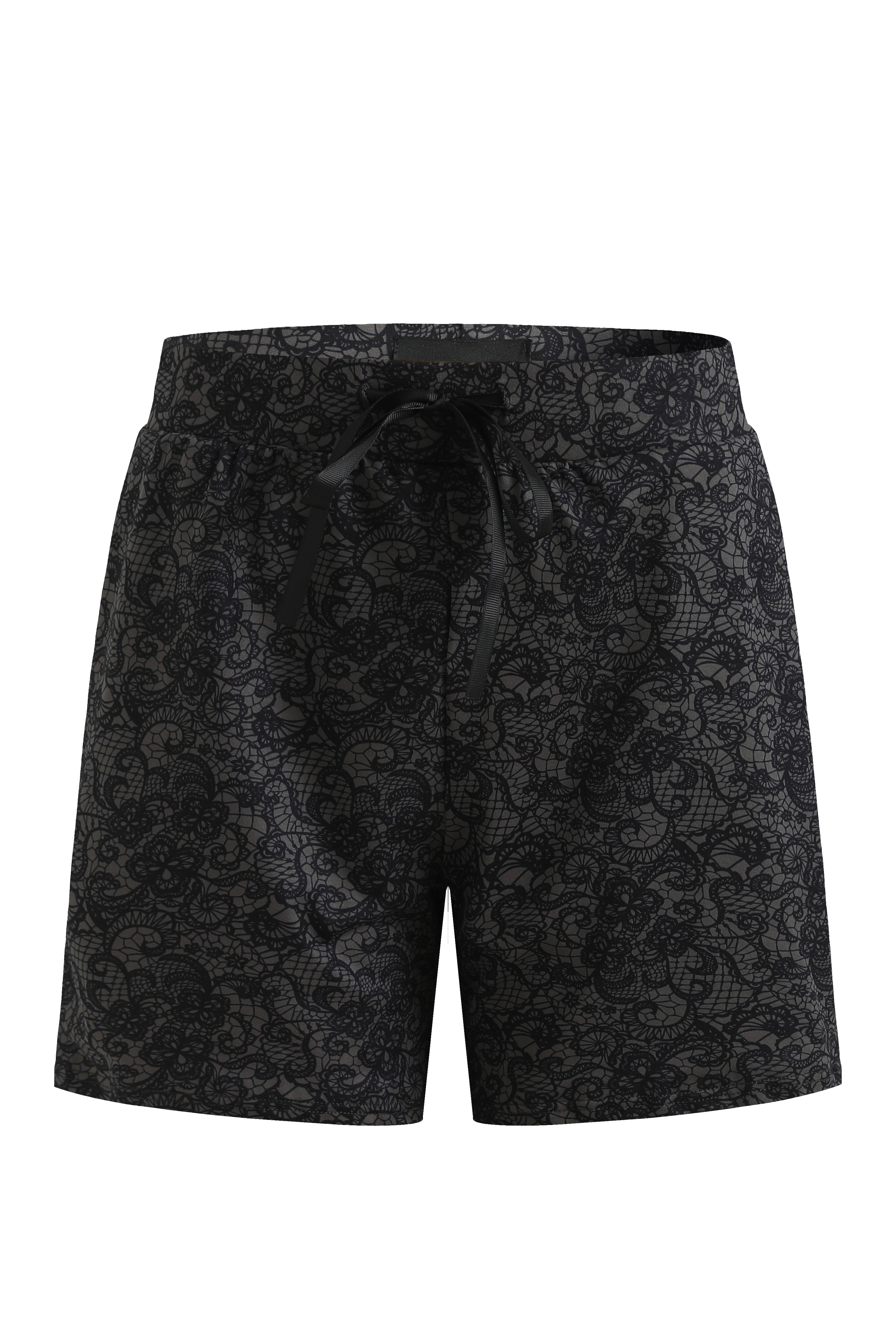 Alma Shorts | Black Grey Lace | Shorts fra Liberté