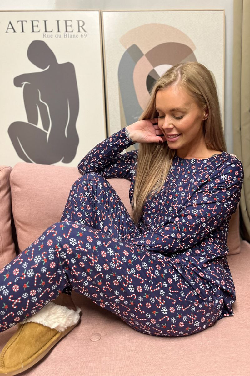 Alma Pants | Candycane Navy | Bukser fra Liberté