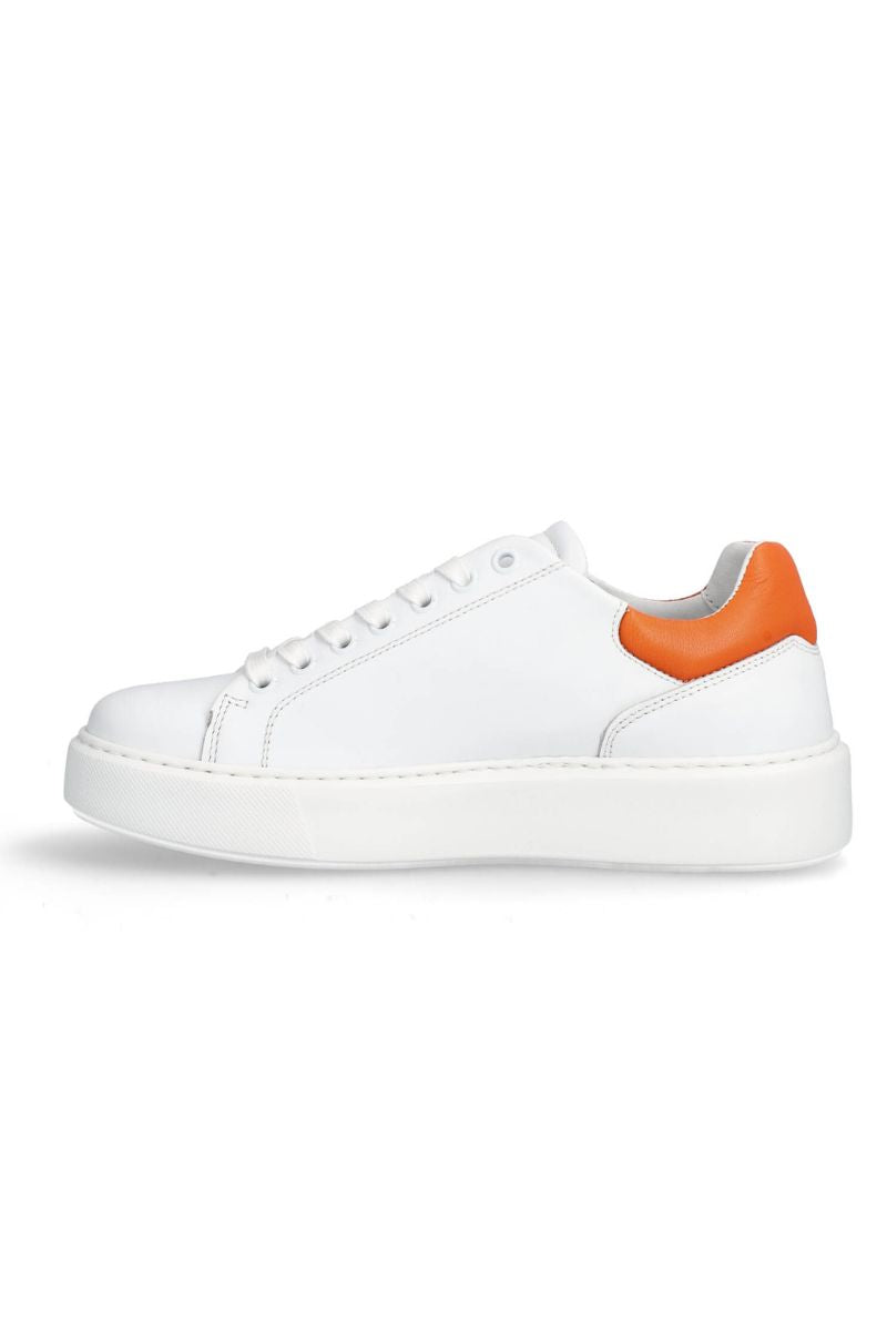 A4752 | White/orange calf 808 | Sneakers fra Billi Bi