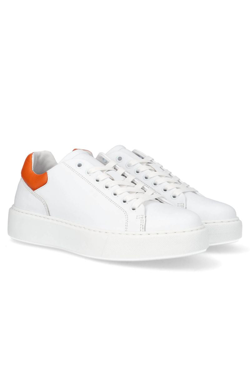 A4752 | White/orange calf 808 | Sneakers fra Billi Bi