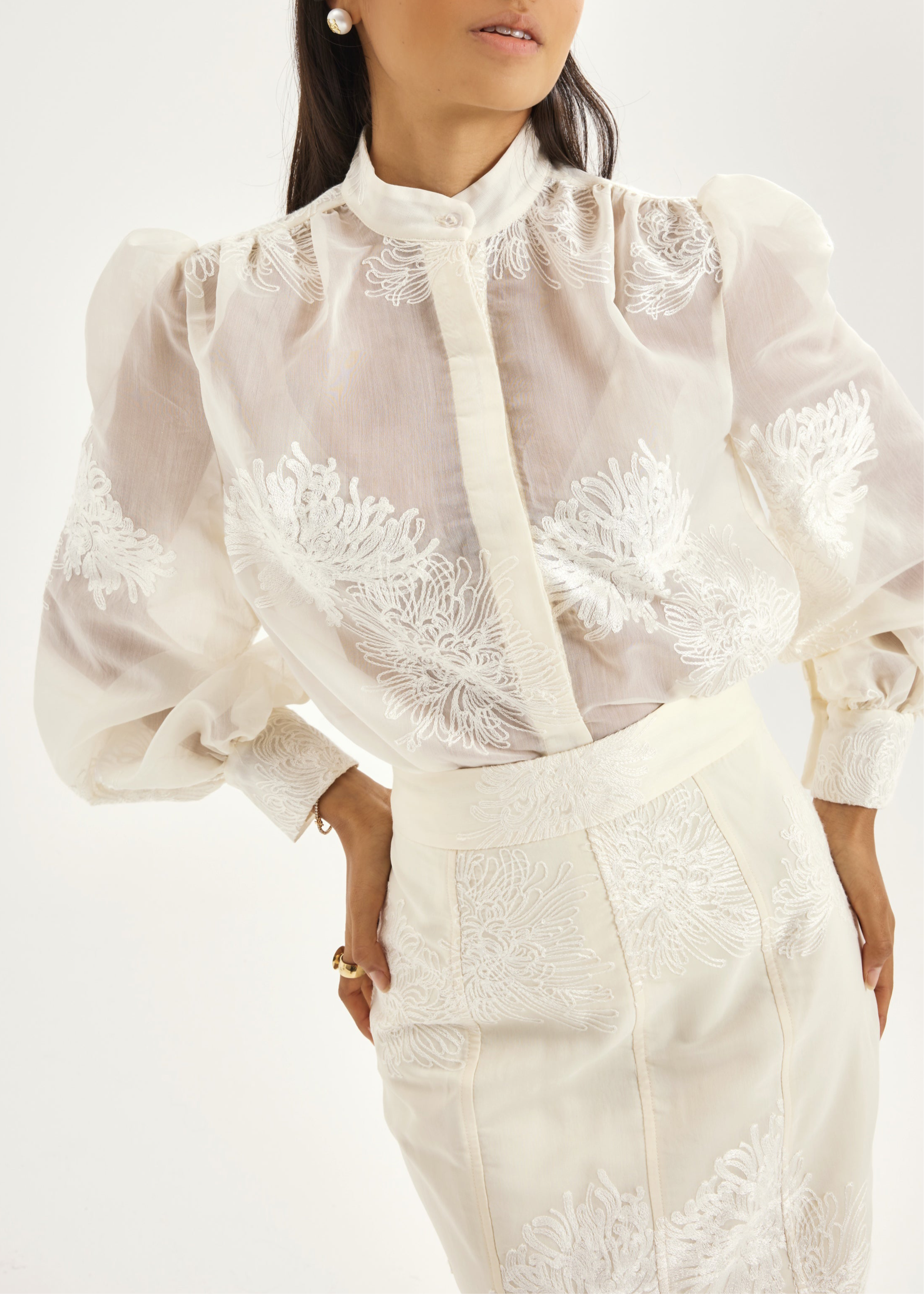 Sophia Brodert Bluse | French Vanilla