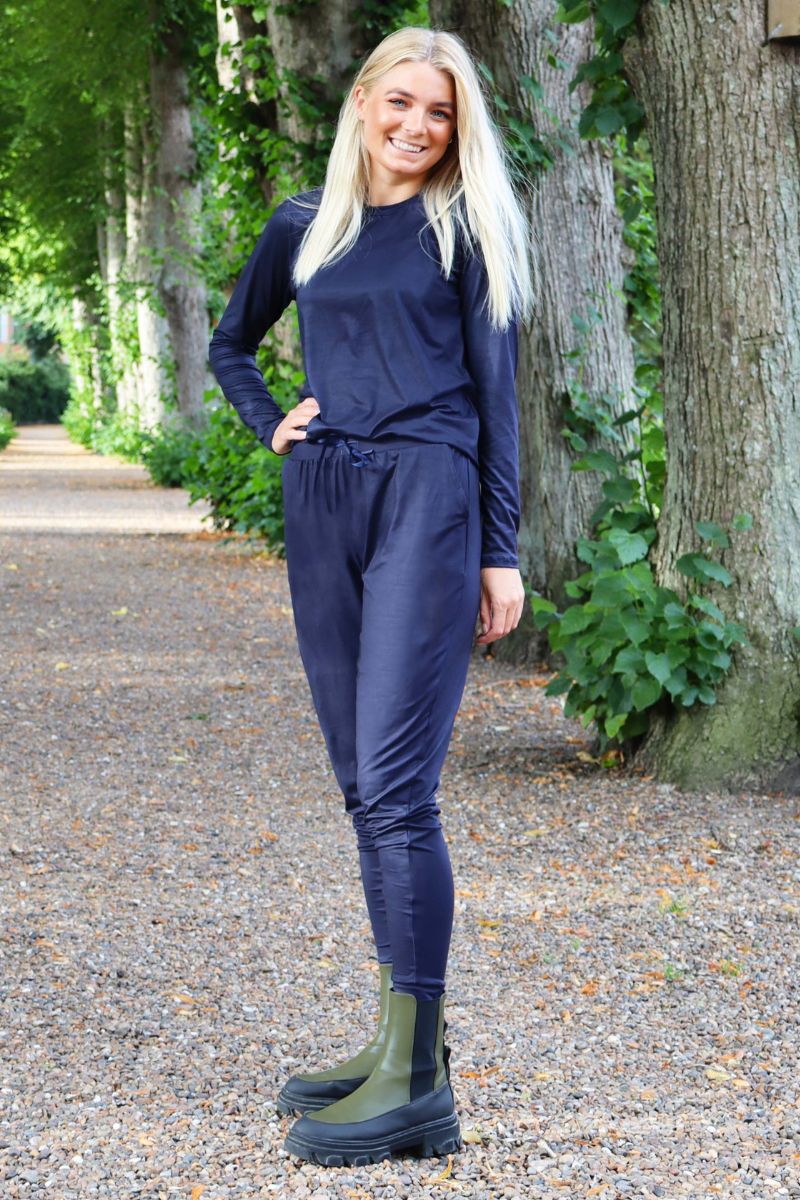 Alma Ls Top | Dark Navy | Bluse fra Liberté