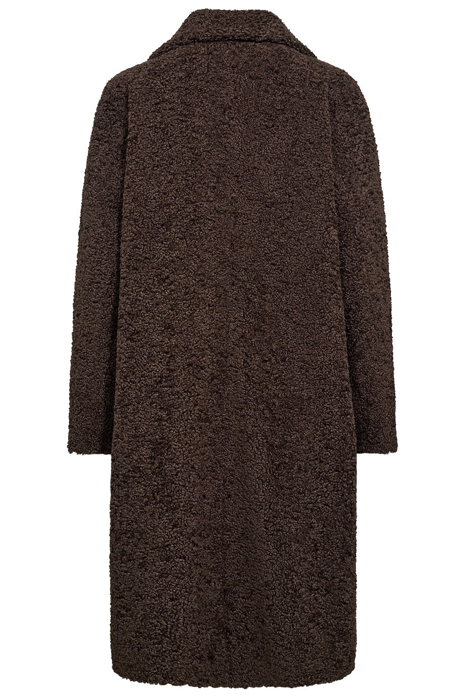 Addy FF Long Teddy Coat | Brun | Frakke fra French Laundry