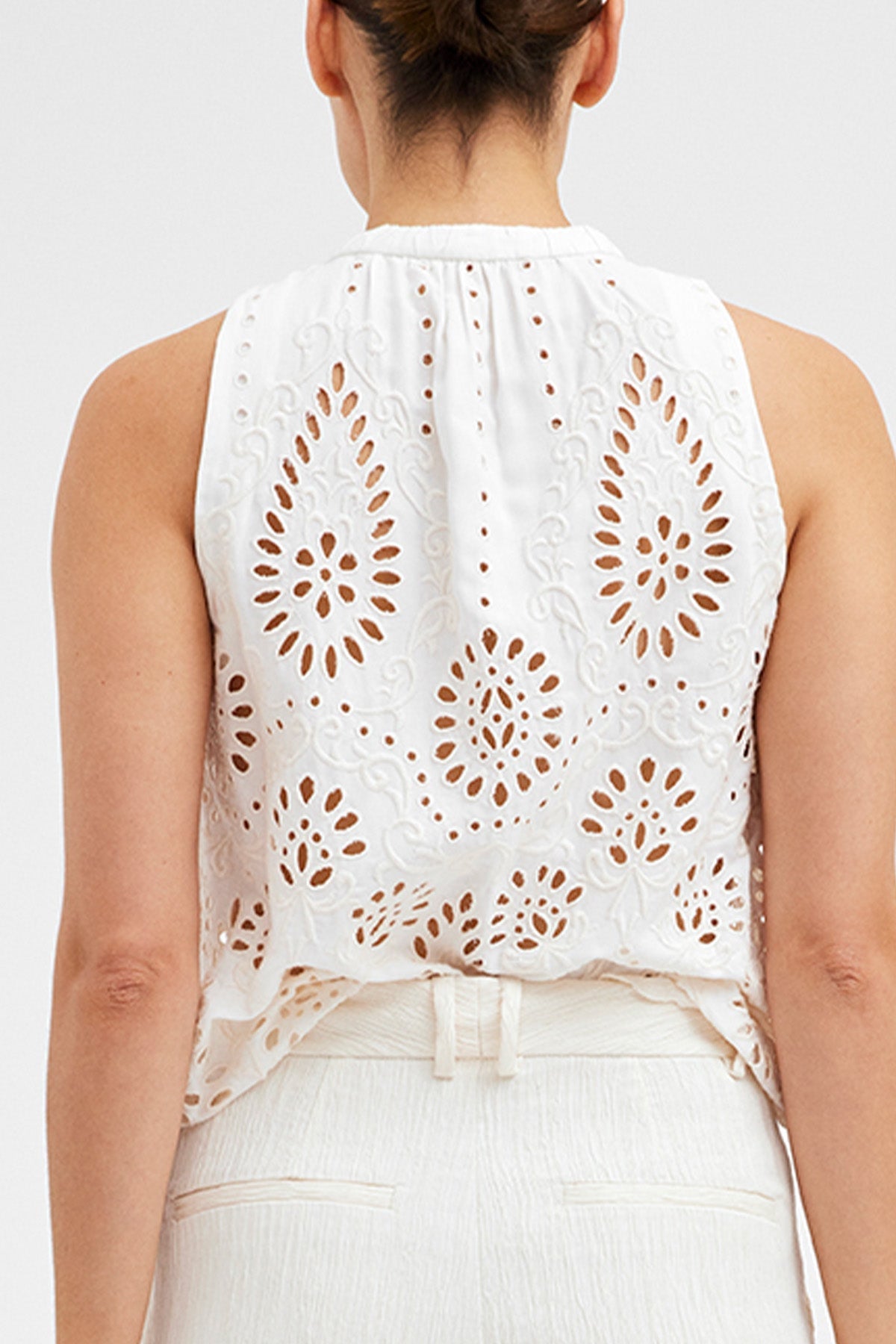 Aisa halter neck 52648 | Classic White | Skjorte fra Gustav